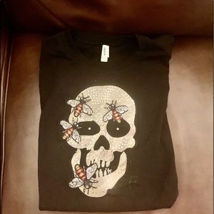 Black & Gold with a little Sequins T-Shirt UNISEX